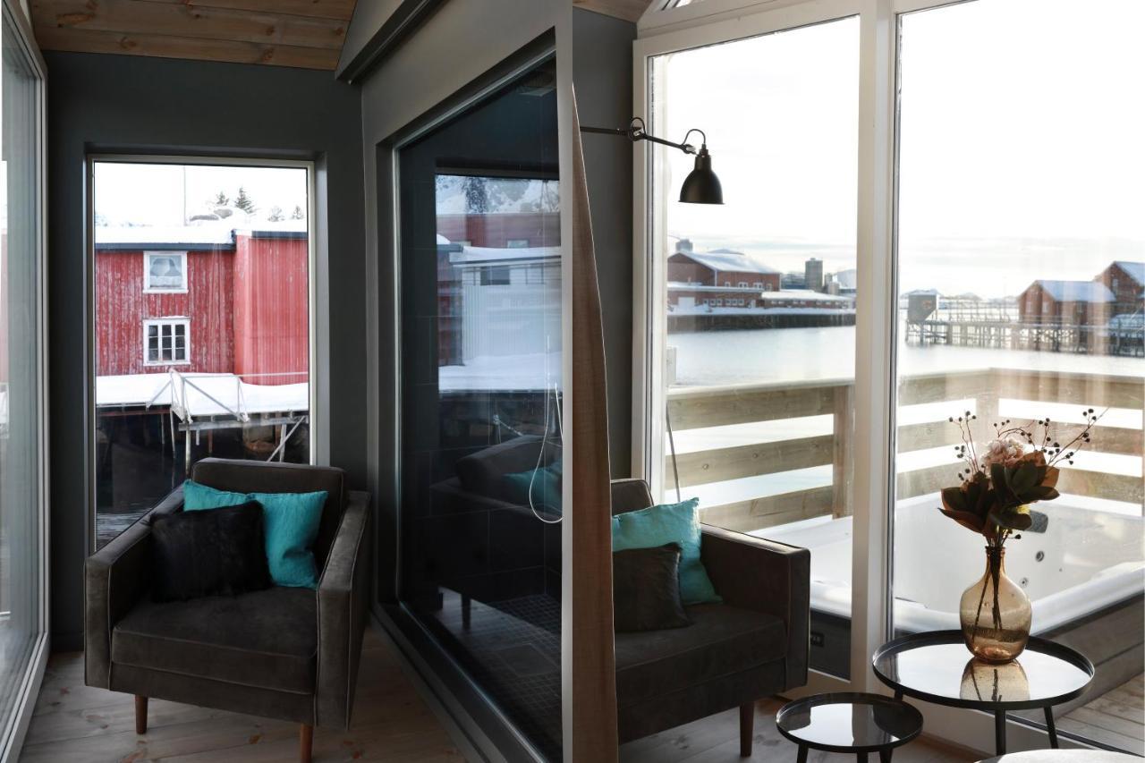 Hotel Solsiden Brygge Rorbuer Ballstad Exterior foto